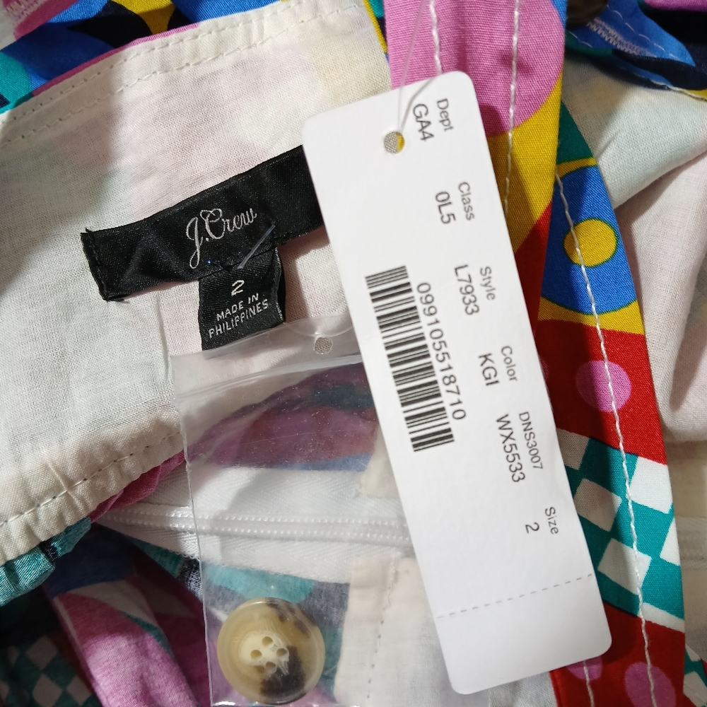 $40 J.Crew Maxi Dress Ratti Kaleidoscope Floral With Pockets Spring Summer NWT - Picture 10 of 11